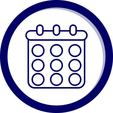 Randevu. Web simgesi basit illüstrasyon