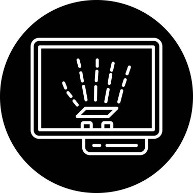 bilgisayar simgesi vektör illüstrasyonu