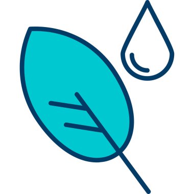 Yaprak. Web simgesi basit illüstrasyon