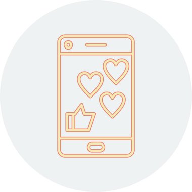 Akıllı telefon. Web simgesi basit tasarım