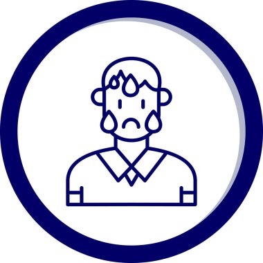 Bir insan simgesinin vektör illüstrasyonu