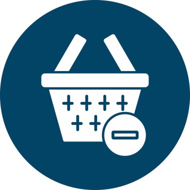 Alışveriş sepeti. Basit resimleme