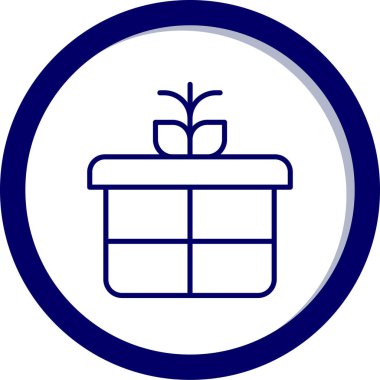 Kutu. Web simgesi basit tasarım