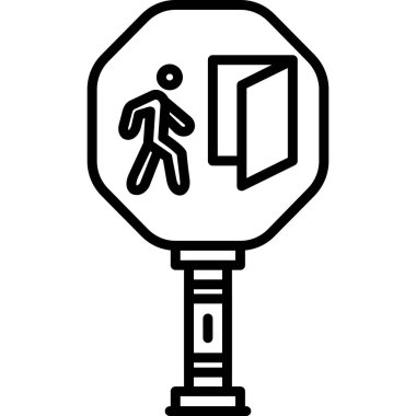 Asansör simgesinin vektör çizimi