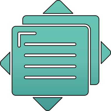 Dosya. Web simgesi basit illüstrasyon