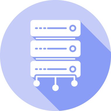 Sunucu. Web simgesi basit illüstrasyon