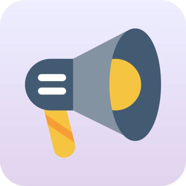 megafon simgesinin vektör illüstrasyonu