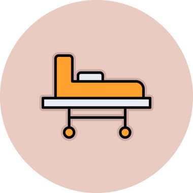 vektör hastanesi düz simgesi