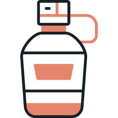 Şişe. Web simgesi basit illüstrasyon