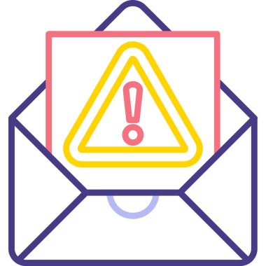 uyarı simgesi vektör illüstrasyonu