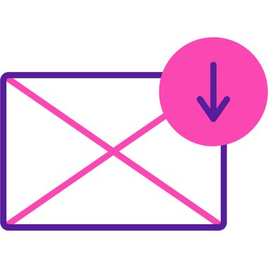 Posta simgesinin vektör illüstrasyonu