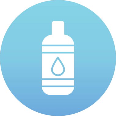 Su şişesi ikonu. Basit resimleme