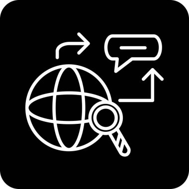 genel ağ simgesi, vektör illüstrasyonu