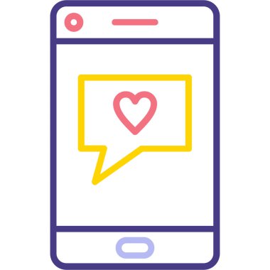 Konuş. Web simgesi vektör illüstrasyonu