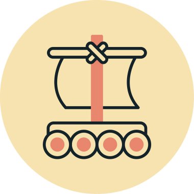 İzole edilmiş tek bir oyuncak araba simgesinin vektör çizimi