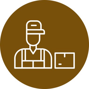 Bir kişi simgesinin vektör illüstrasyonu