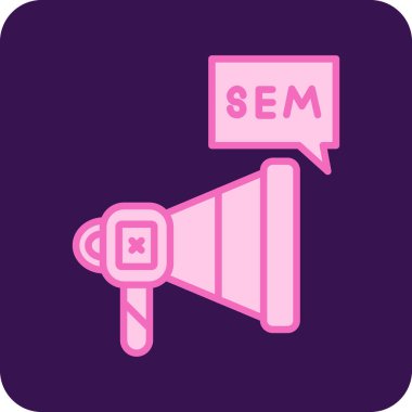 seo modern simgesinin vektör illüstrasyonu