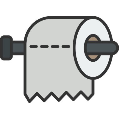 Klozet ikonu. çizgi film biçimi vektör illüstrasyonu.