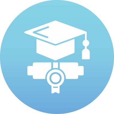 Eğitim ikonu. Web için üniversite vektör simgelerinin basit illüstrasyonu