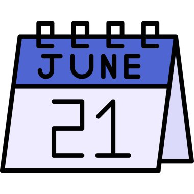 Haziran 22. Vektör simgesi tasarımı