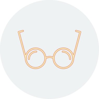 gözlük ikonu vektör illüstrasyonu