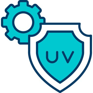 Kalkan. Web simgesi basit illüstrasyon