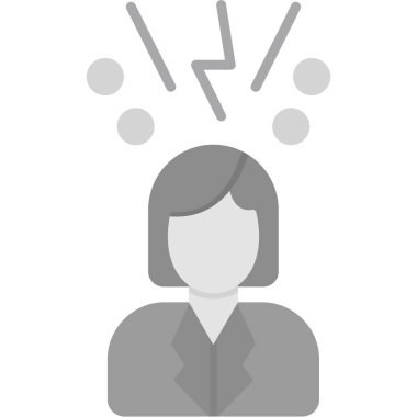 Baş simge vektör çizim