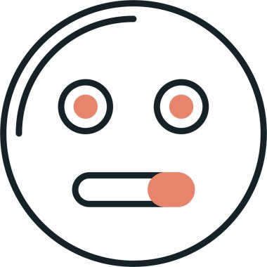 Yüzü. Web simgesi basit tasarım