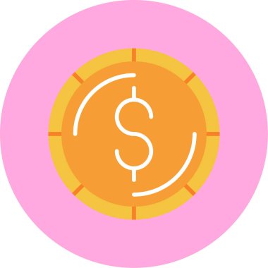 Bozuk para. Web simgesi basit illüstrasyon