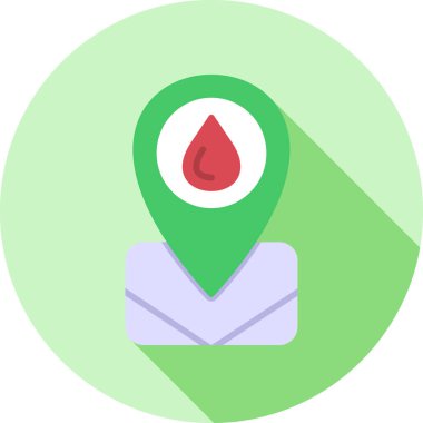 harita işaretçisi düz simgesi