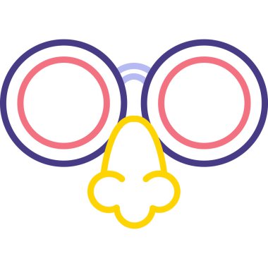 Gözlük. Web simgesi basit illüstrasyon