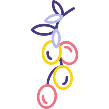 çiçek simgesi vektör illüstrasyonu