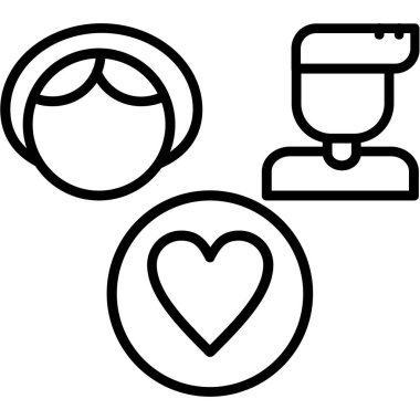 vektör kalp illüstrasyonu