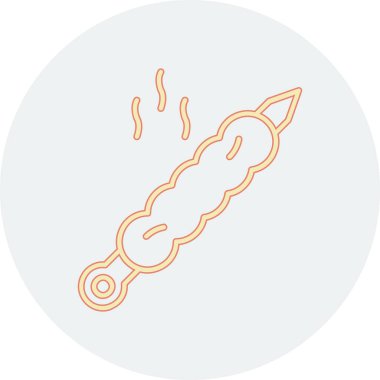 Gıda simgesinin vektör illüstrasyonu