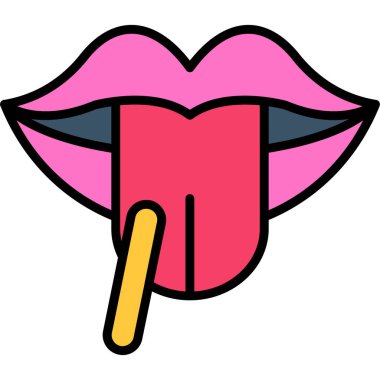 dudak parlatıcı vektör simgesi