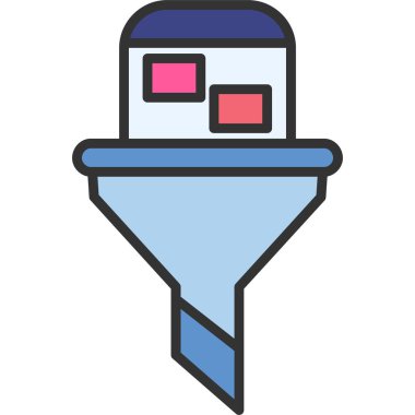 Kovanın içi doldurulmuş kova simgesi