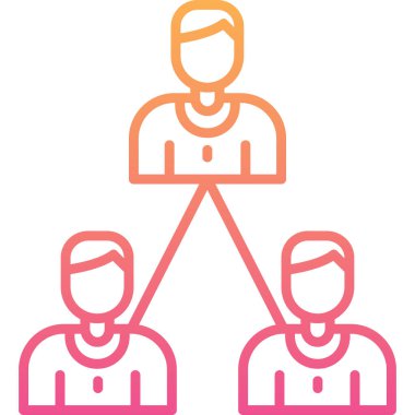 Takım. Web simgesi basit illüstrasyon