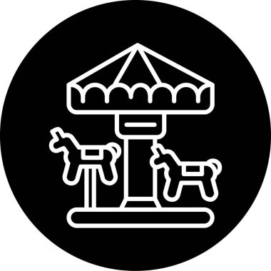 Bir sirk ikonunun vektör çizimi