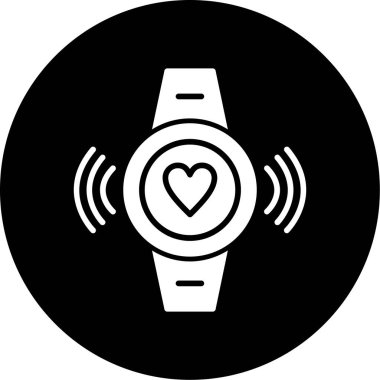 Bir kalp simgesinin vektör illüstrasyonu