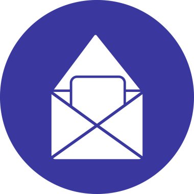 Zarf. Web simgesi vektör illüstrasyonu