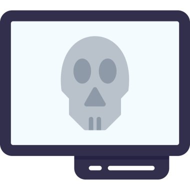 Öldü. Web simgesi vektör illüstrasyonu