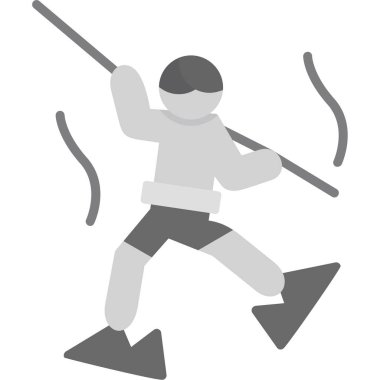 paintball oyuncusu simgesi ana hatlı tasarım