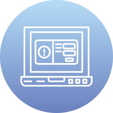 Web simgesi, basit vektör illüstrasyonu