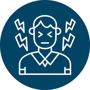 Bir insan simgesinin vektör illüstrasyonu