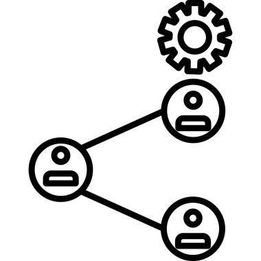 ağ simgesi, vektör illüstrasyonu
