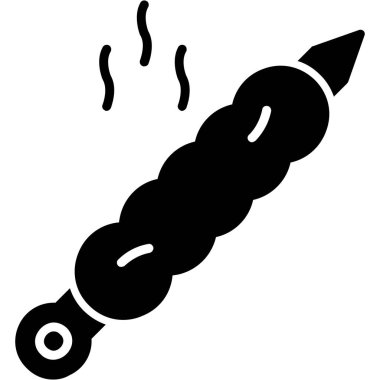 Havai fişekler. Web simgesi basit tasarım