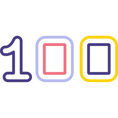 Renkli sayı logosu 0 0 0 vektör tasarımı