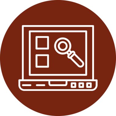 Ara. Web simgesi vektör tasarımı