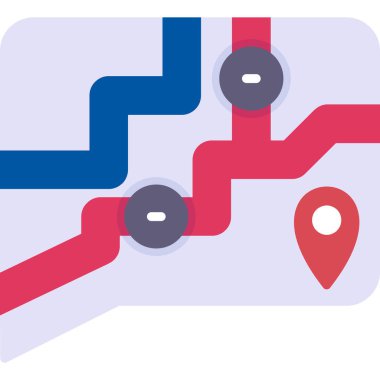 Harita gezinme konumu simgesi düz biçimli