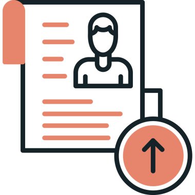 ID kart simgesi vektör illüstrasyonu